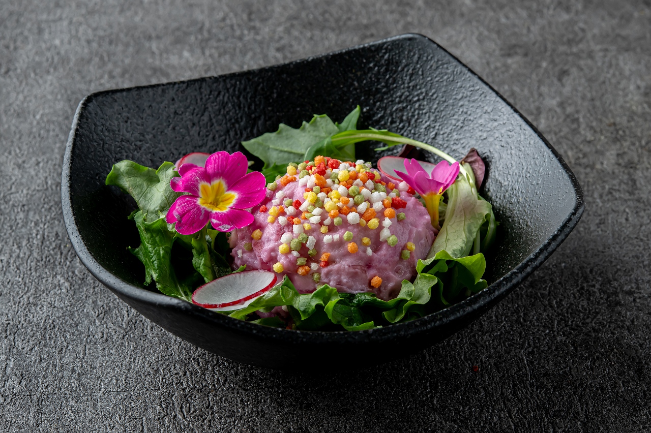 ビーツとキャベツの春色ポテトサラダ